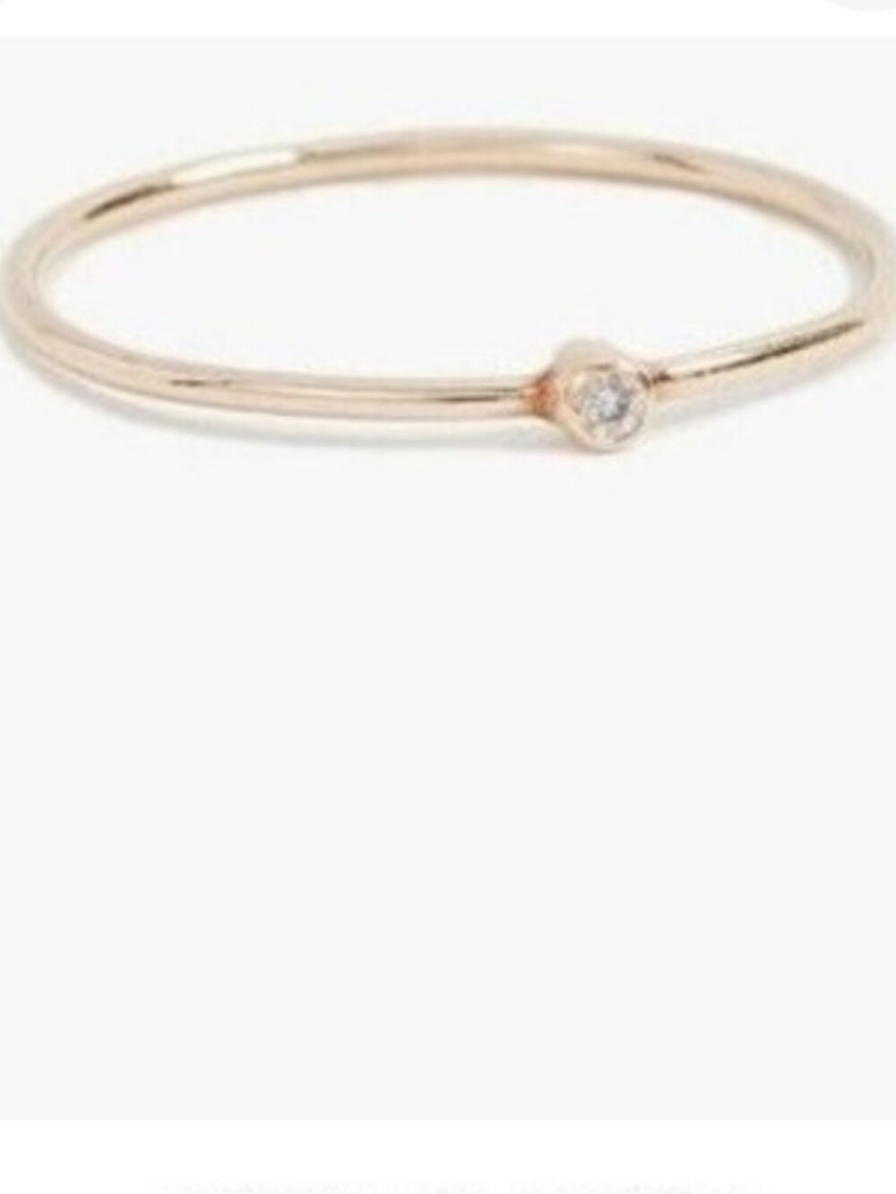 Jennifer Meyer 18kt Gold Diamond Bezel Ring